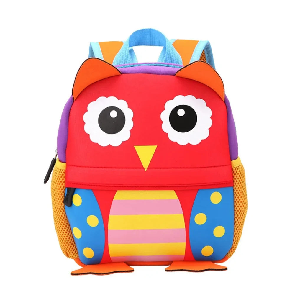 Children's Backpack 3D Animal Lightweight Side Mesh Pockets
