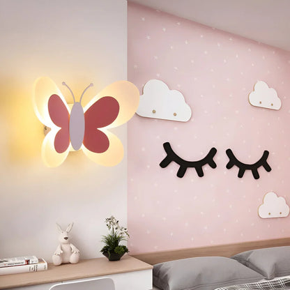 Children's Butterfly Wall Light Selectable Warm & Cool LED