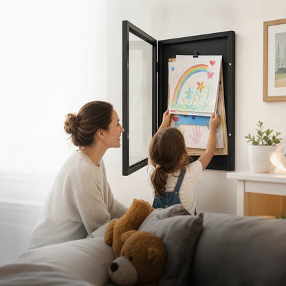 Children's Picture Frame Front-Opening Interchangeable Wall-Mountable