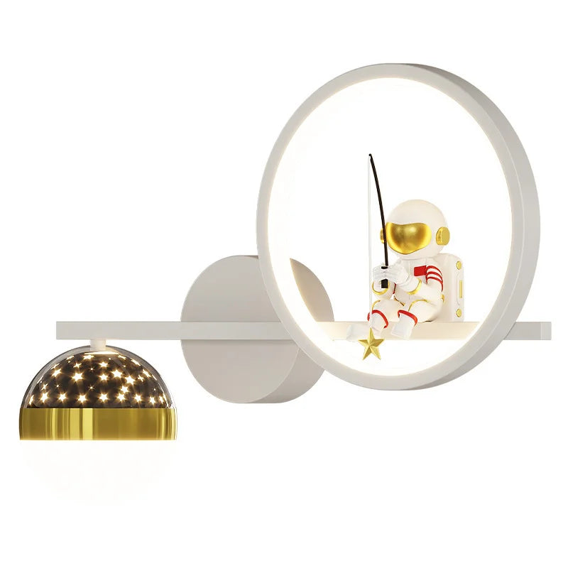Children's Wall Light Starry Projection Adjustable Brightness & Multi-Color LED