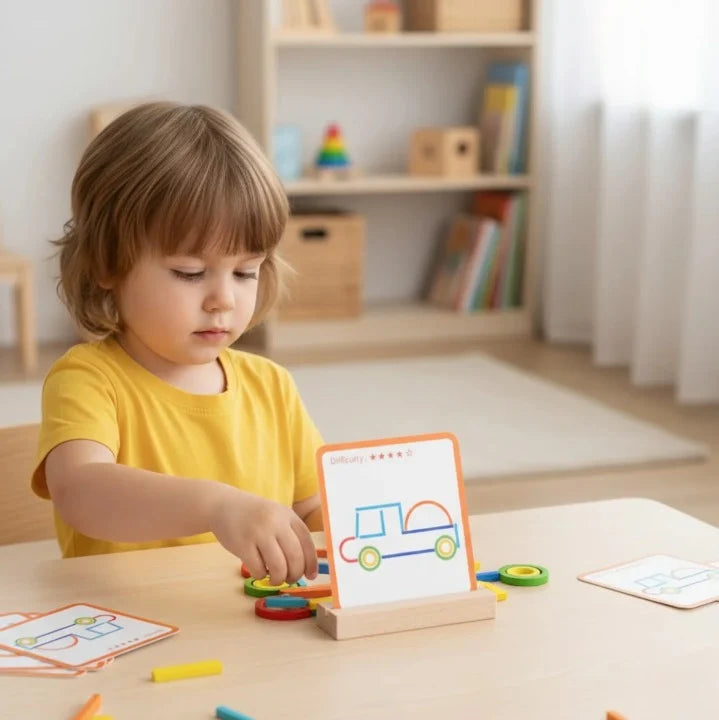 Children's Wooden Puzzle Non-Toxic Multicolored