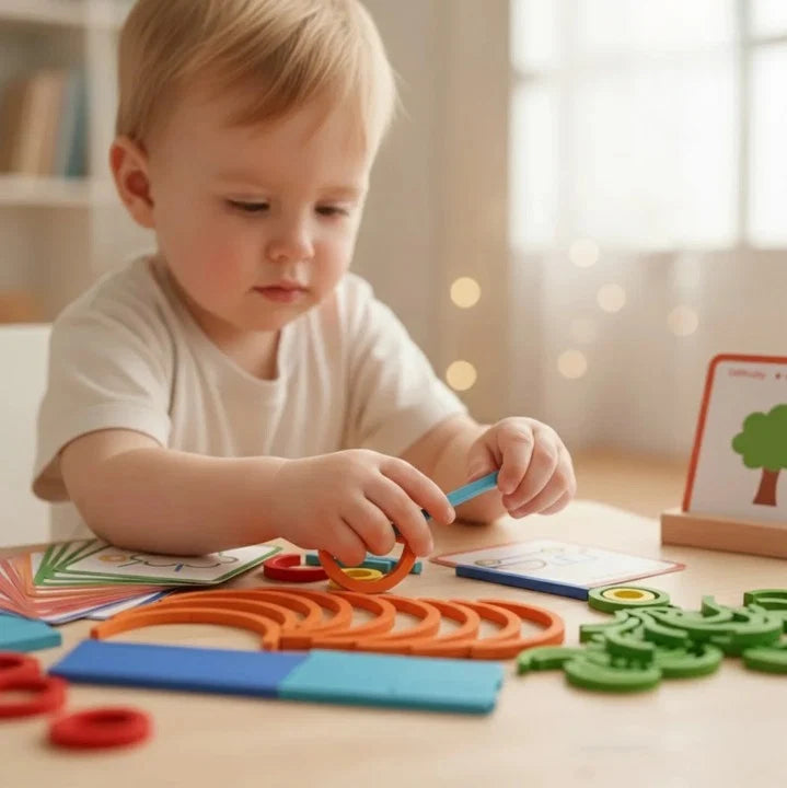 Children's Wooden Puzzle Non-Toxic Multicolored