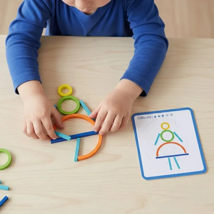Children's Wooden Puzzle Non-Toxic Multicolored