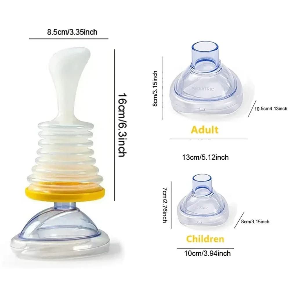 Choking Suction Device Manual Universal Fit Two Masks