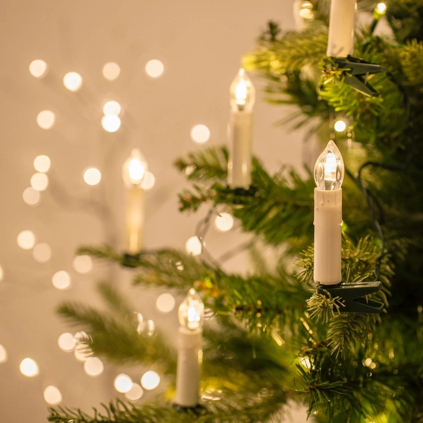 Christmas Tree Candle Lights LED Clip-On Warm White