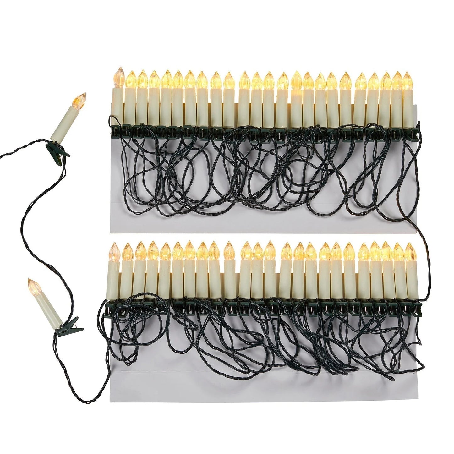 Christmas Tree Candle Lights LED Clip-On Warm White