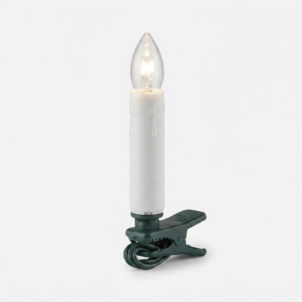 Christmas Tree Candle Lights LED Clip-On Warm White