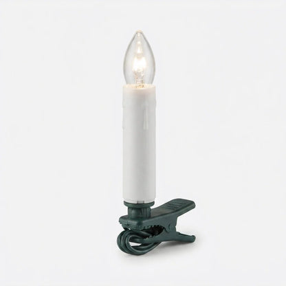 Christmas Tree Candle Lights LED Clip-On Warm White