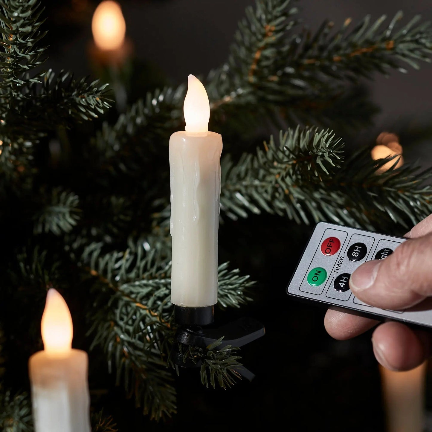 Christmas Tree Candles Wireless LED Flame-Like Remote & Timer