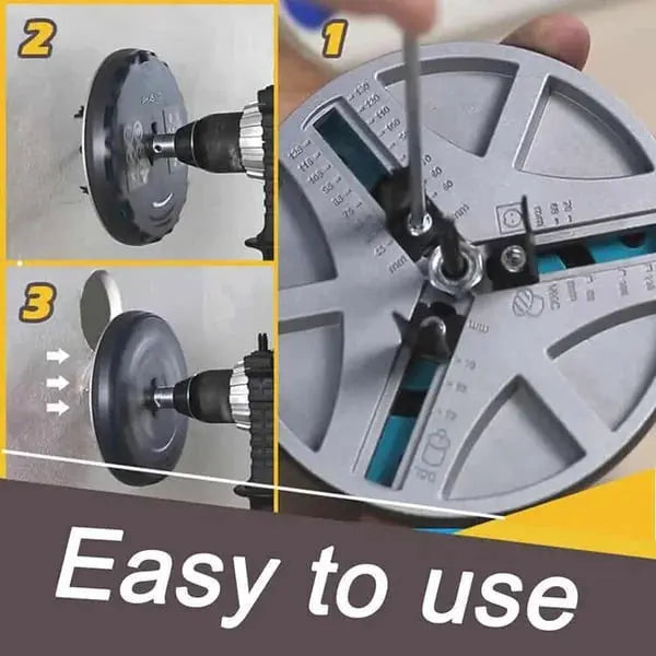 Circle Cutter Adjustable 1.77–5.12 Inches Hardened Steel