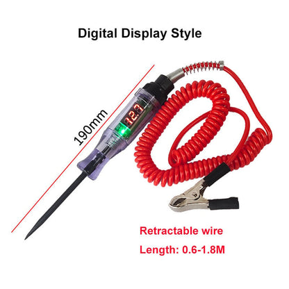 Circuit Tester Backlit LCD 3-70V Stainless Steel Probe