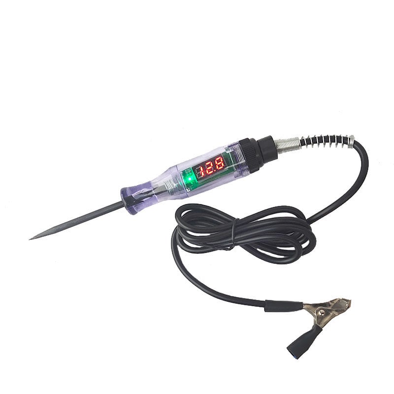 Circuit Tester Backlit LCD 3-70V Stainless Steel Probe