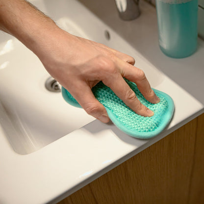 Cleaning Sponge Dual-Sided Rough Scrub & Microfiber 5-Pack
