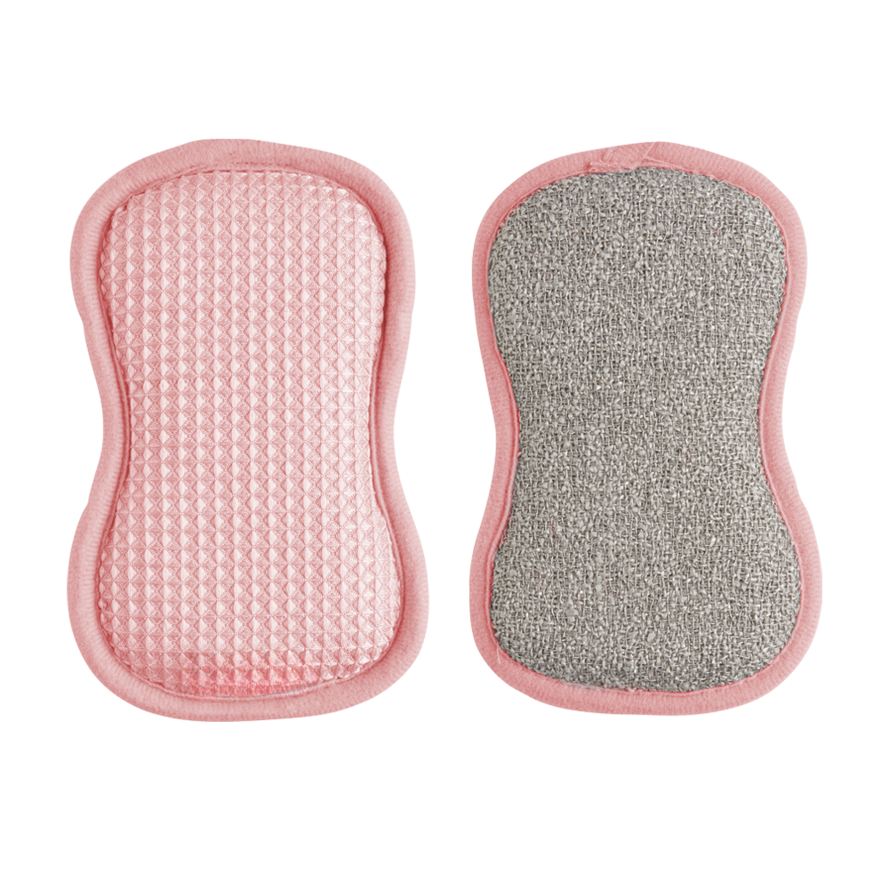 Cleaning Sponge Dual-Sided Rough Scrub & Microfiber 5-Pack