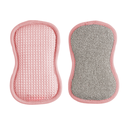 Cleaning Sponge Dual-Sided Rough Scrub & Microfiber 5-Pack