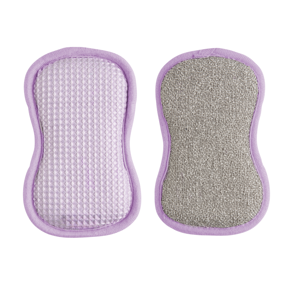 Cleaning Sponge Dual-Sided Rough Scrub & Microfiber 5-Pack