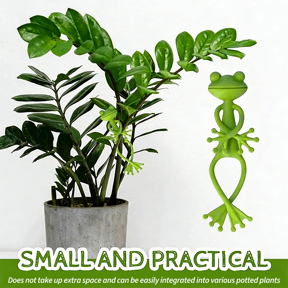 Climbing Plant Clips Frog-Shaped Weatherproof Plastic Set of 5
