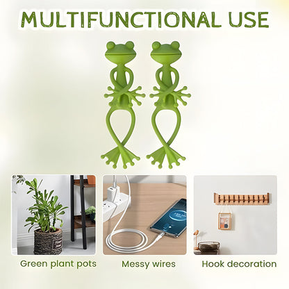 Climbing Plant Clips Frog-Shaped Weatherproof Plastic Set of 5