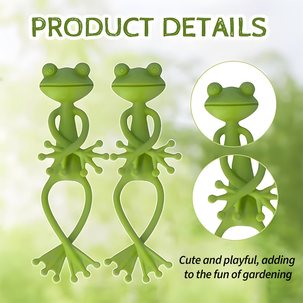 Climbing Plant Clips Frog-Shaped Weatherproof Plastic Set of 5