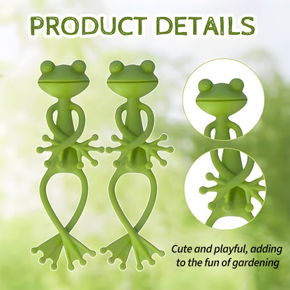 Climbing Plant Clips Frog-Shaped Weatherproof Plastic Set of 5