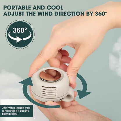 Clip Fan Bladeless Whisper-Quiet Rechargeable