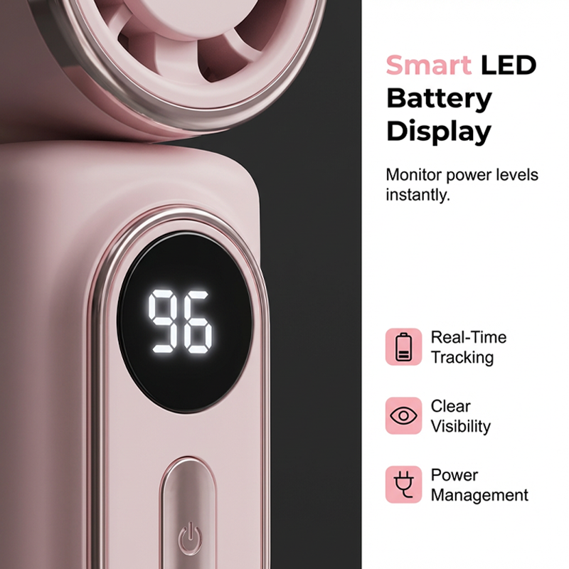 Clip Fan Universal Clip & LED Battery Indicator