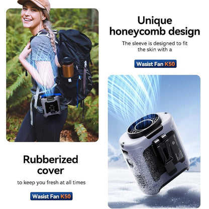 Clip-On Belt Fan USB Rechargeable Adjustable Airflow