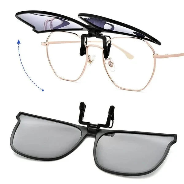 Clip-On Sunglasses Polarized UV400 Flip-Up