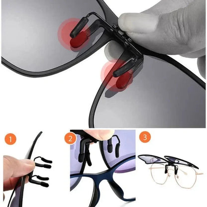 Clip-On Sunglasses Polarized UV400 Flip-Up