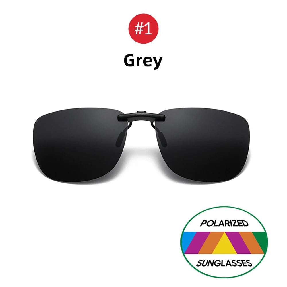 Clip-On Sunglasses Polarized UV400 Tool-Free Mount
