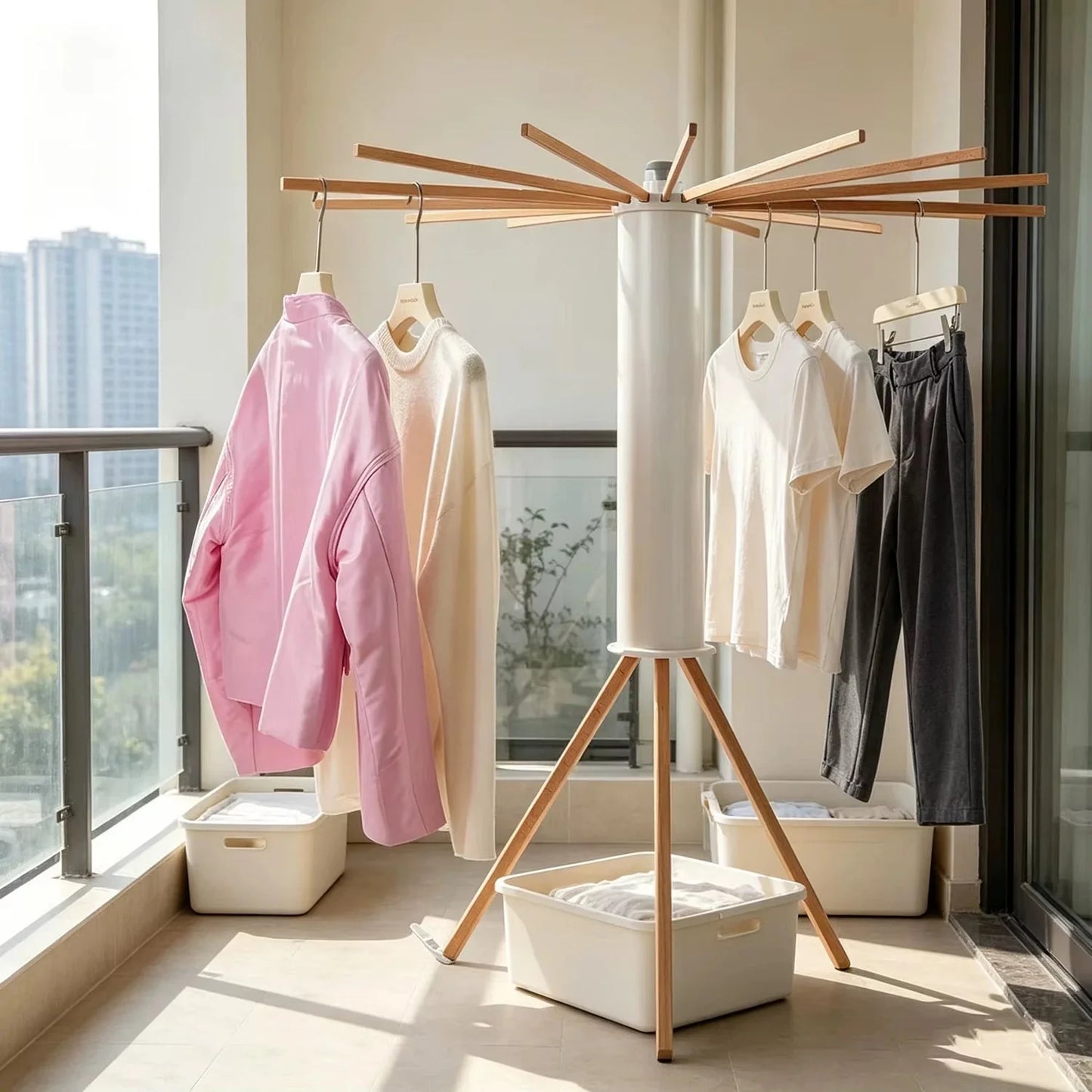Clothes Drying Rack Foldable Tripod Approx 70.5 Lb Capacity