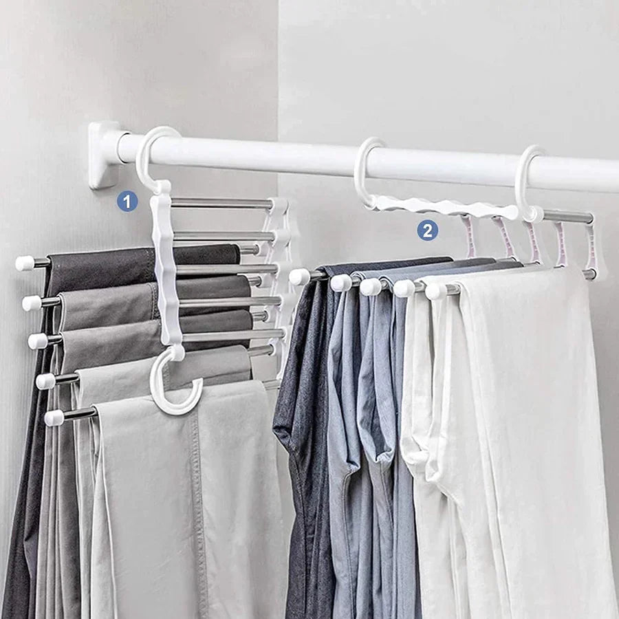 Clothes Hanger 5-In-1 Foldable Stainless Steel