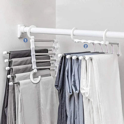 Clothes Hanger 5-In-1 Foldable Stainless Steel
