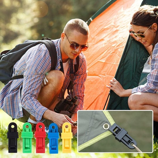 Clothespins Spiral Lock Non-Slip Weatherproof 50-Pack