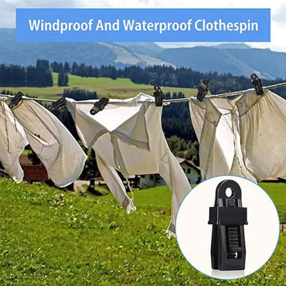 Clothespins Spiral Lock Non-Slip Weatherproof 50-Pack