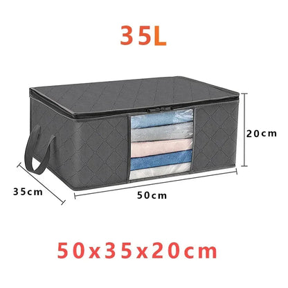 Clothing Storage Bags Zippered Non-Woven Viewing Window