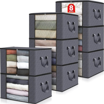 Clothing Storage Bags Zippered Non-Woven Viewing Window