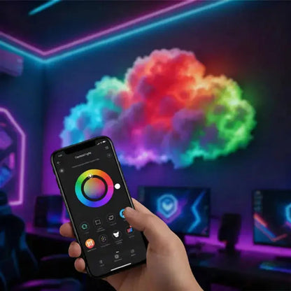 Cloud Wall Light RGB App Control Handcrafted Cotton