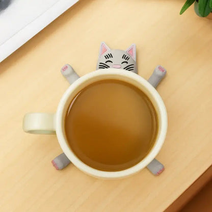 Coaster Cat-Shaped Heat-Resistant & Water-Resistant