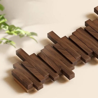 Coat Rack Foldable Solid Wood 3 To 8 Hooks