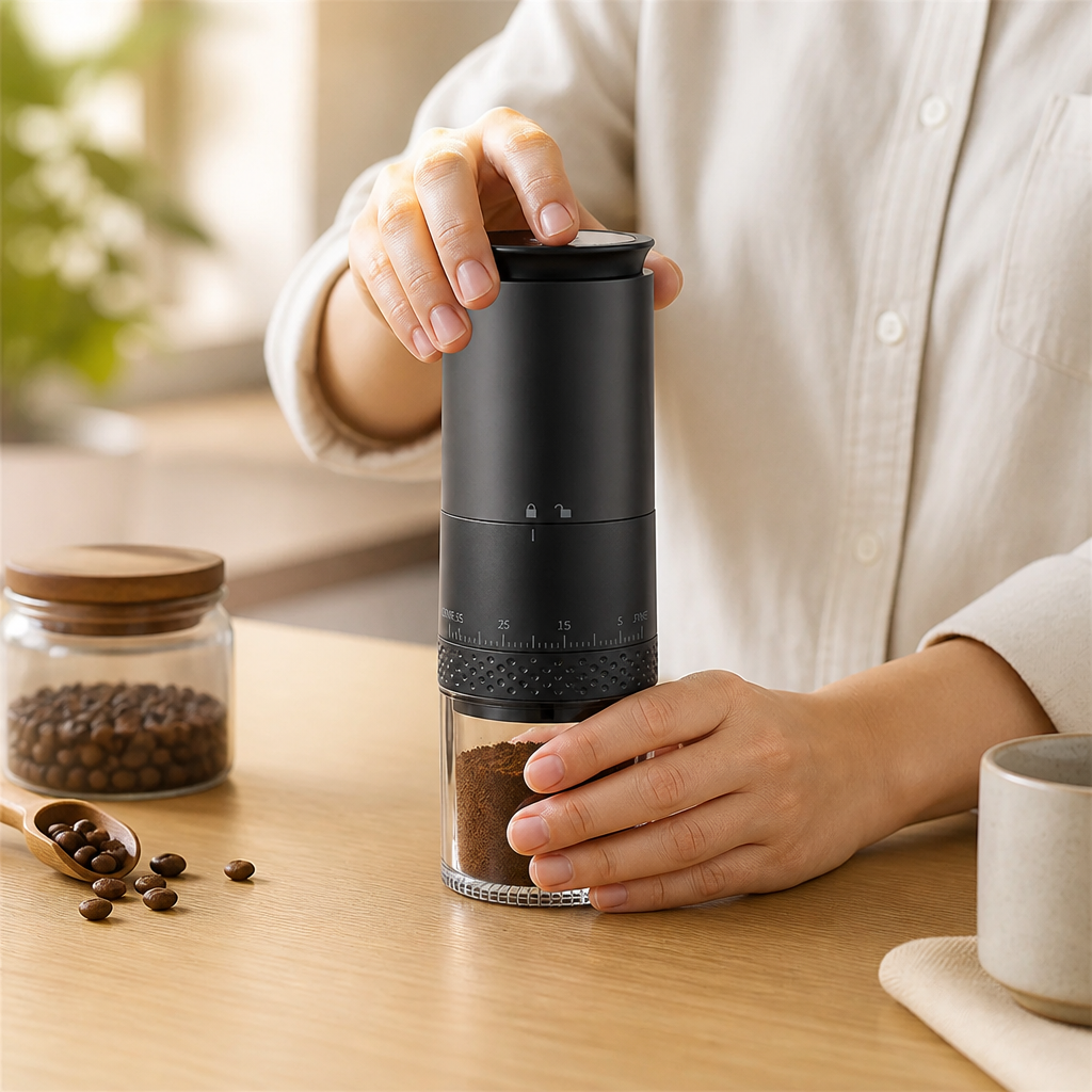 Coffee Grinder USB-C Rechargeable Ceramic Burr 38 Grind Settings