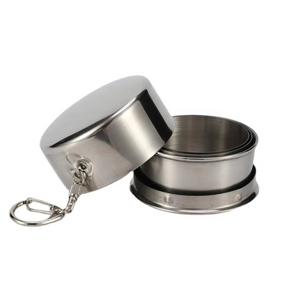 Collapsible Travel Cup Telescopic Stainless Steel Leak-Resistant