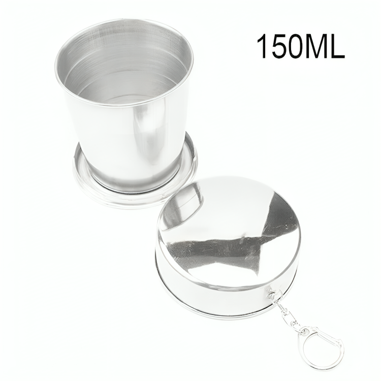 Collapsible Travel Cup Telescopic Stainless Steel Leak-Resistant