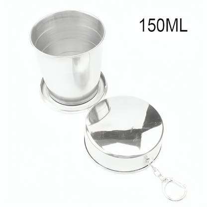 Collapsible Travel Cup Telescopic Stainless Steel Leak-Resistant