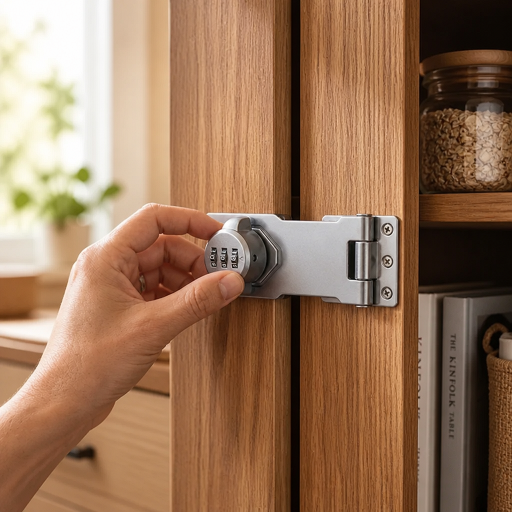 Combination Cam Lock Keyless 3-Digit Resettable Zinc Alloy