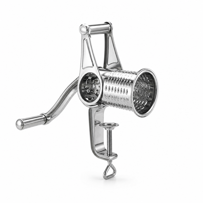 Compact Stainless Steel Hand-Crank Rotary Grater (20 cm)