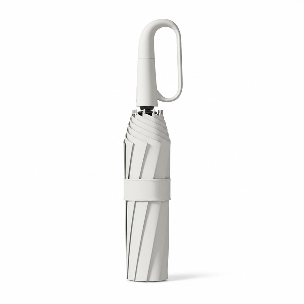 Compact Travel Umbrella Wind-Resistant Quick-Dry Reflective Band