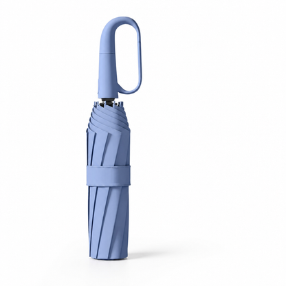 Compact Travel Umbrella Wind-Resistant Quick-Dry Reflective Band