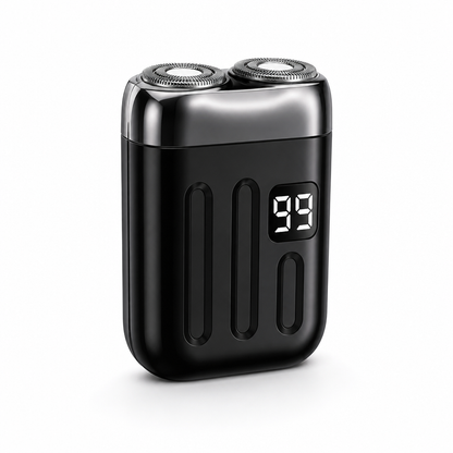 Compact USB Rechargeable Double-Head Rotary Shaver