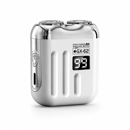 Compact USB Rechargeable Double-Head Rotary Shaver